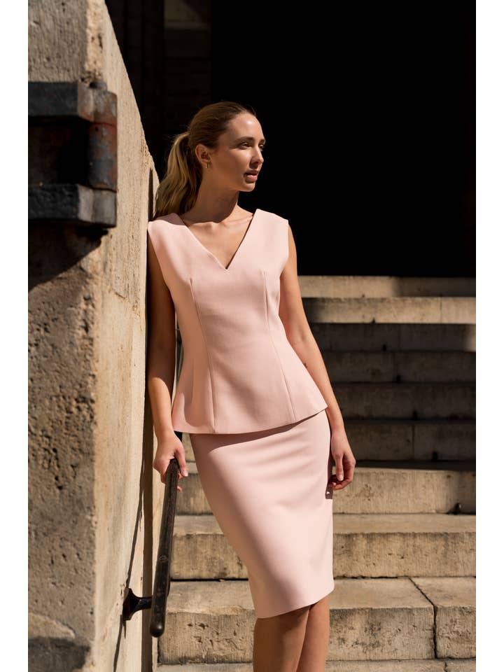 Attentif Paris - Venta al por mayor Blusa - Mujer - Top sin mangas con escote en V