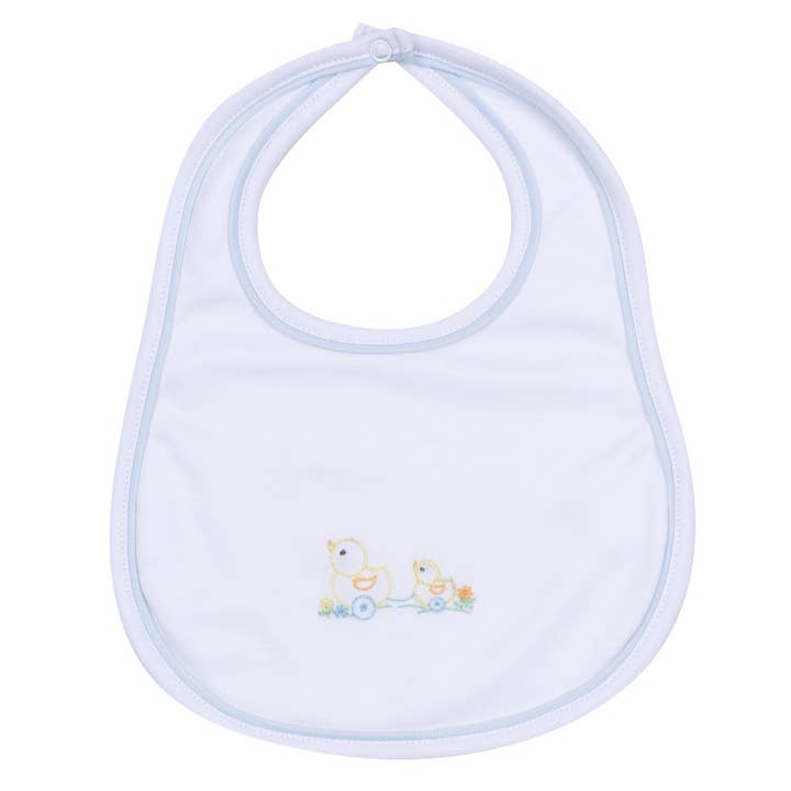 Vintage Duckie Trekspeelgoed Slabbetje - Lichtblauw voor wholesale door Magnolia Baby