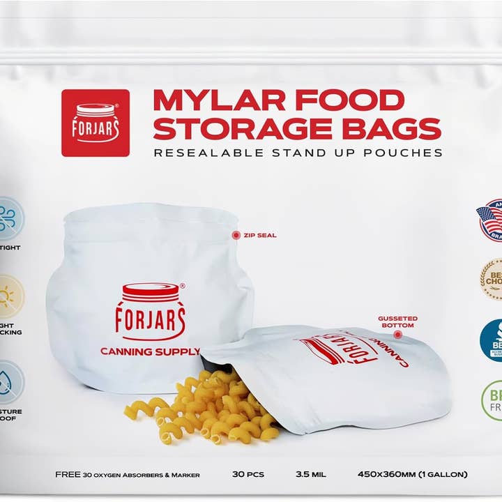 Sacchetti in mylar da 30 pezzi da 1 gallone per la vendita all'ingrosso da parte di FORJARS