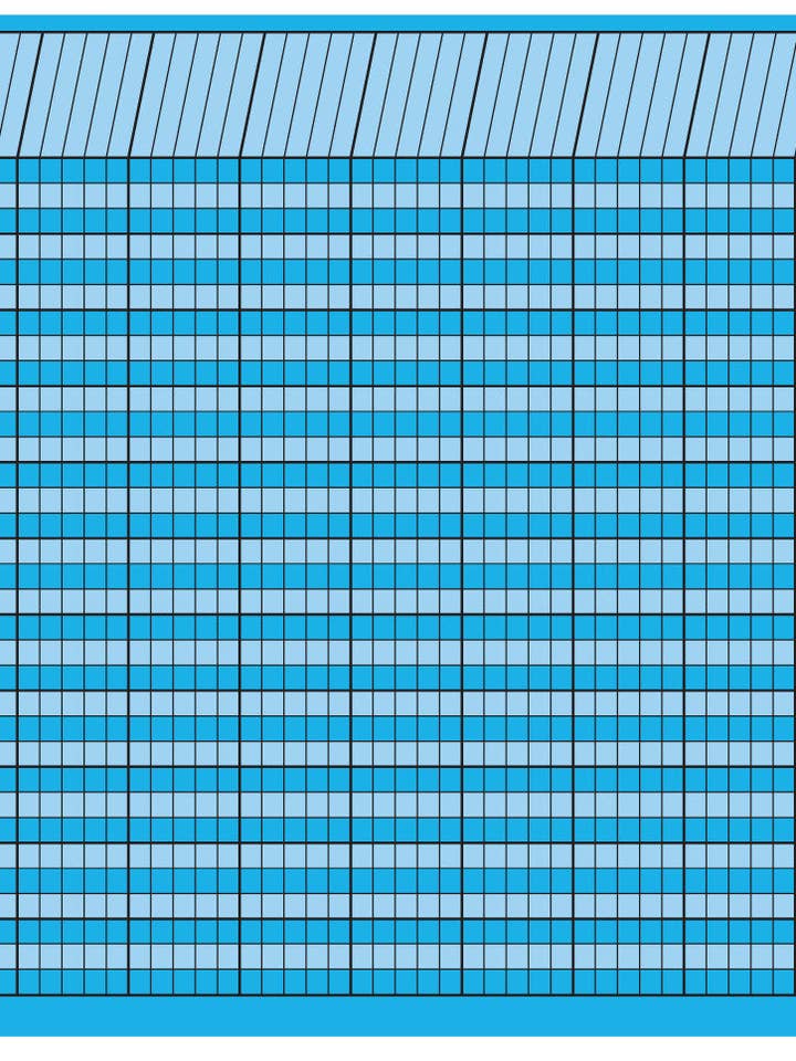 Horisontellt diagram - Blå för wholesale av Creative Shapes Etc.