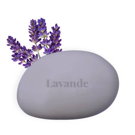 La Savonnerie de la Drôme – wholesale Bar Soap – Drôme Pebble Shea 130 g Lavender