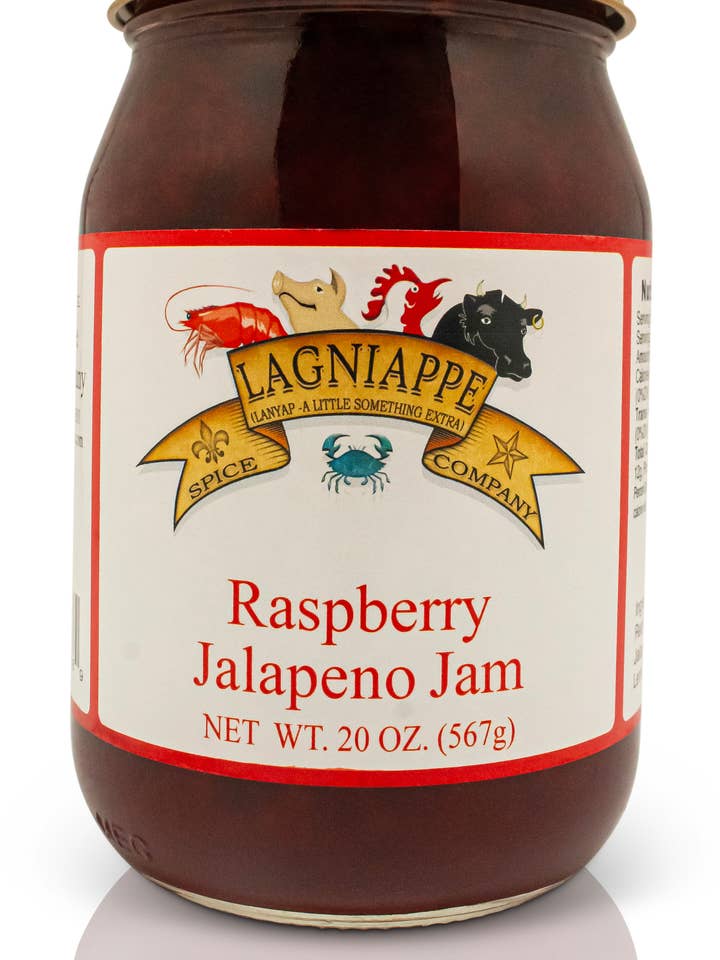 Raspberry Jalapeno Jelly - Lagniappe Spice (20 oz) for wholesale by Lagniappe Spice & Tennessee Spice Company