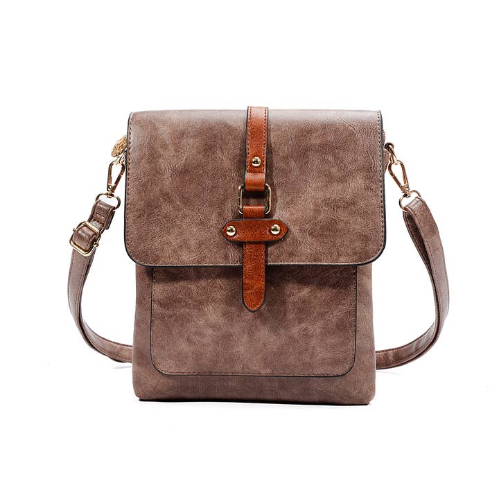 Superbia – wholesale Crossbody bag – Women's – Superbia Two-toned Flat Over Multipockets Crossbody Bag 914411