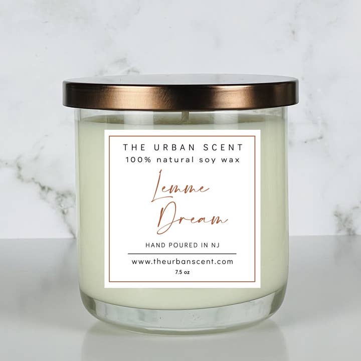 Lemme Dream Soy Candle - 7.5 oz for wholesale by The Urban Scent - Scented Soy Candles & Wax Melts