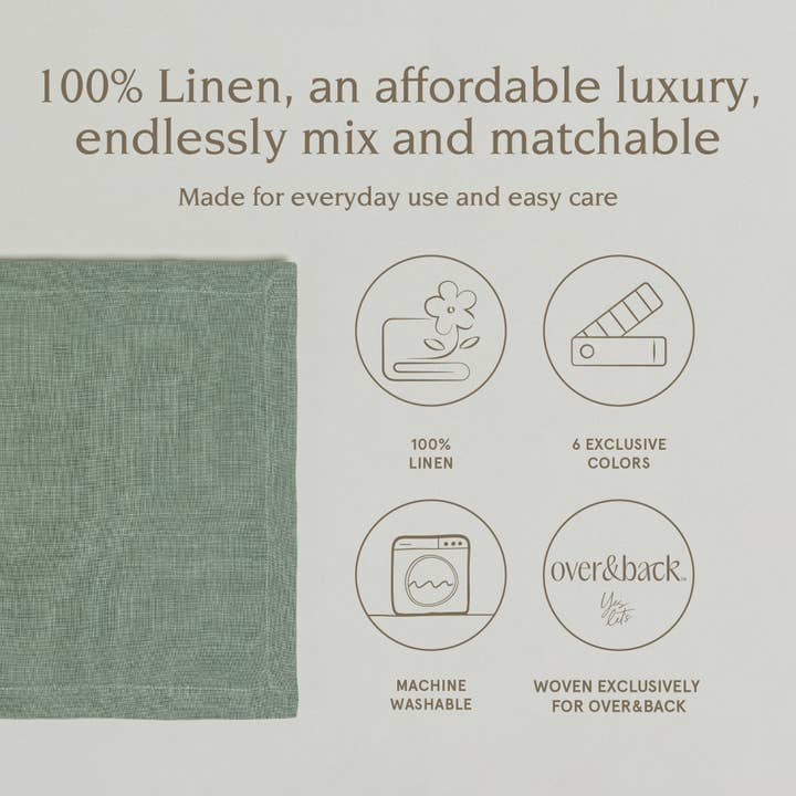 over&back - Wholesale Placemat - 100% Linen Woven Placemats – Perfect For Fall – Set of 426