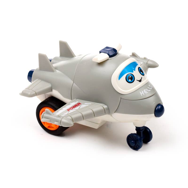 Puckator EU - Wholesale Classic Toy - Kids - Cute Aeroplane Friction Push/Pull Action Toy3