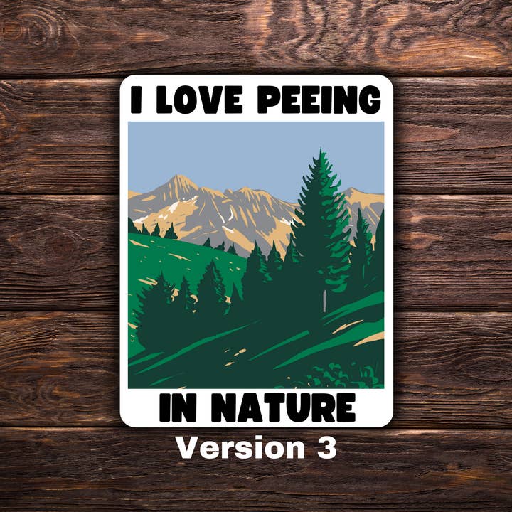 Atomic Cactus Stickers - Wholesale Phone & Laptop Stickers - I Love Peeing In Nature Sticker | National Parks Sticker | Vinyl Sticker | Pro-Environment | Activism2