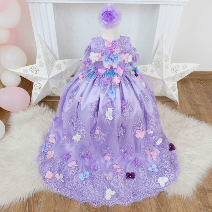 My Baby By Merry - Wholesale Dress - Kids - Quinceanera Dress Puffy Lilac