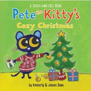Pete the Kitty’s Cozy Christmas Touch & Feel Board Book for wholesale by HarperCollins