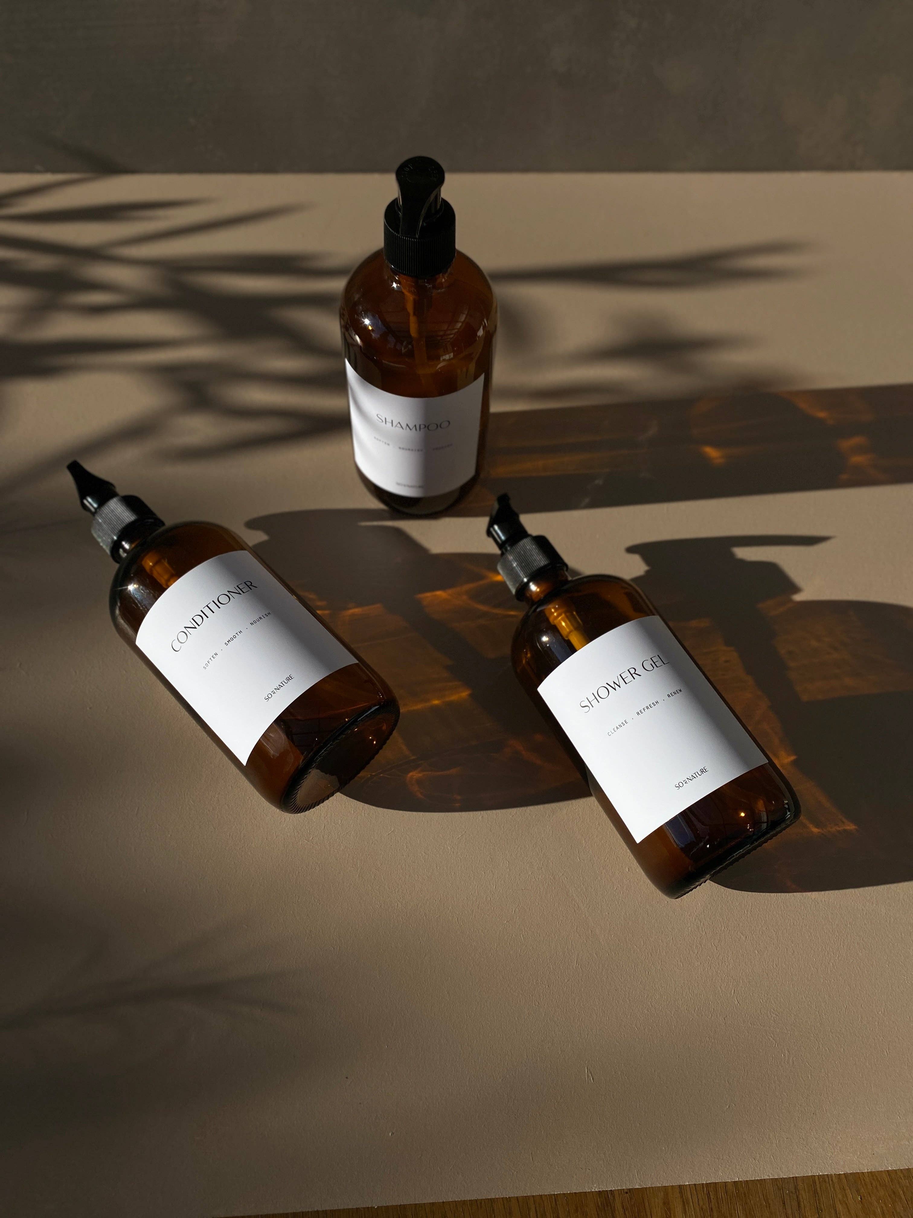 So At Nature – wholesale Soap dispenser – Amber Glass Soap Dispenser For Bathroom2