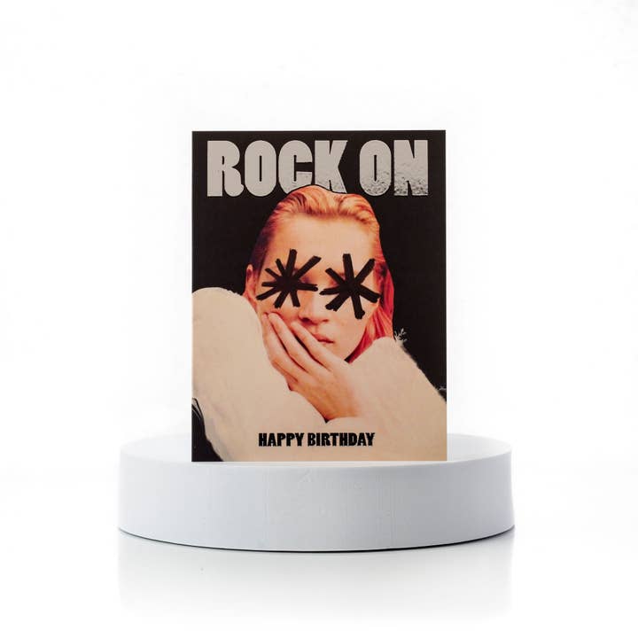 Carla Cards - Wholesale Birthday Card - Rock On Birthday Card with Kate Moss1