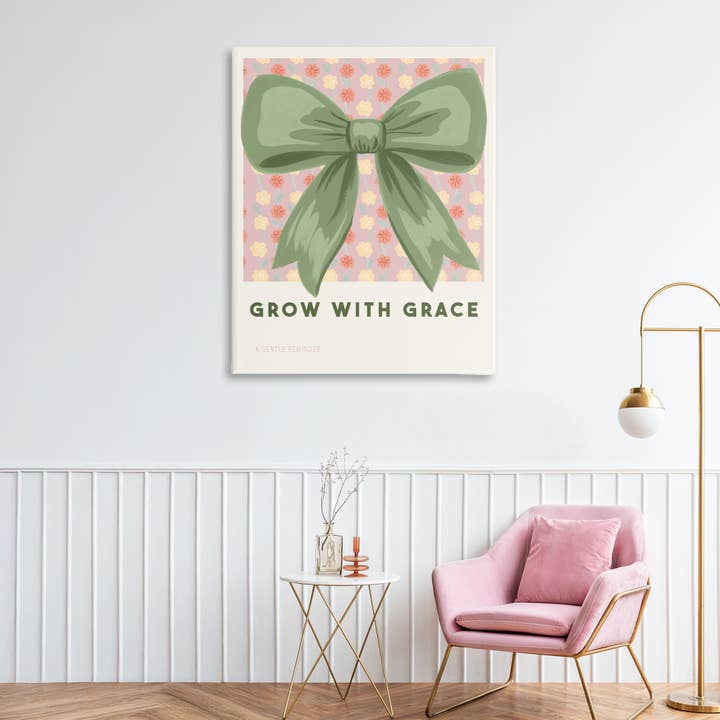 Stupell Industries - Wholesale Wall Sign - Grow With Grace Ribbon - Unframed Wall Art4