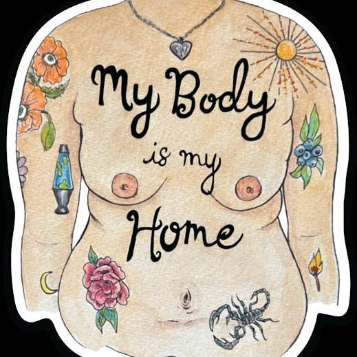 Trendy Bullsh*t - Wholesale Sticker - Body Love Stickers1