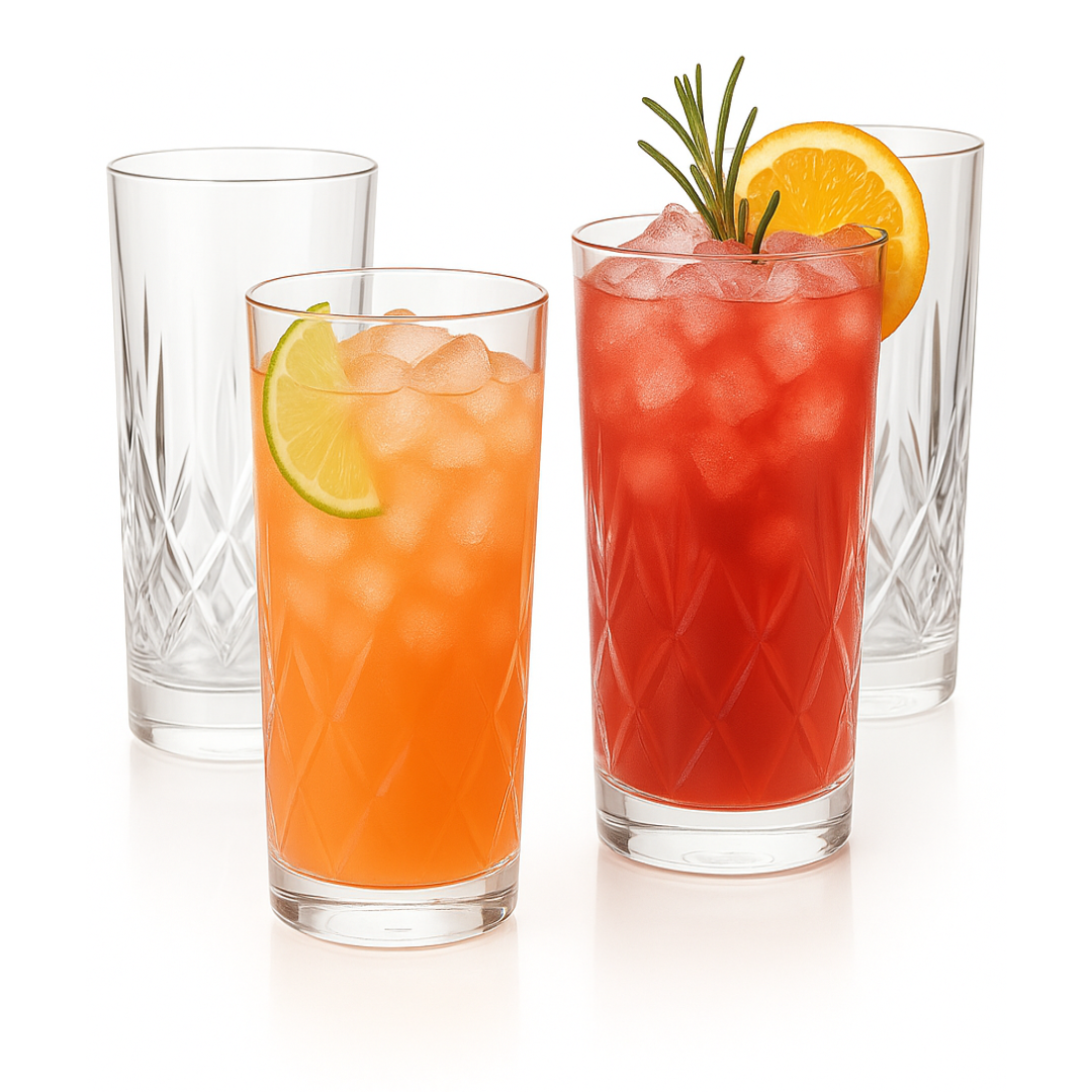 Lemonsoda – Großhandel Cocktail-/Schnapsglas – Kristallklares Tom Collins Glas 11,5 Oz (1 Stück)0