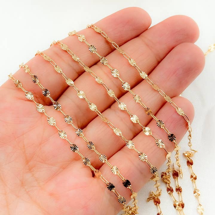 Jewels & Chains - Wholesale Craft Supplies - V170GF. 14k Gold Filled Marina and Cable Link Chain3