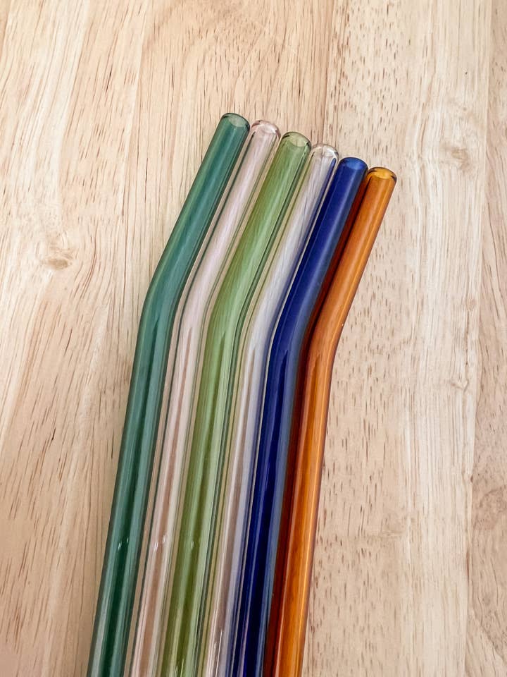 Colorful Glass Straw for wholesale by Raine Company