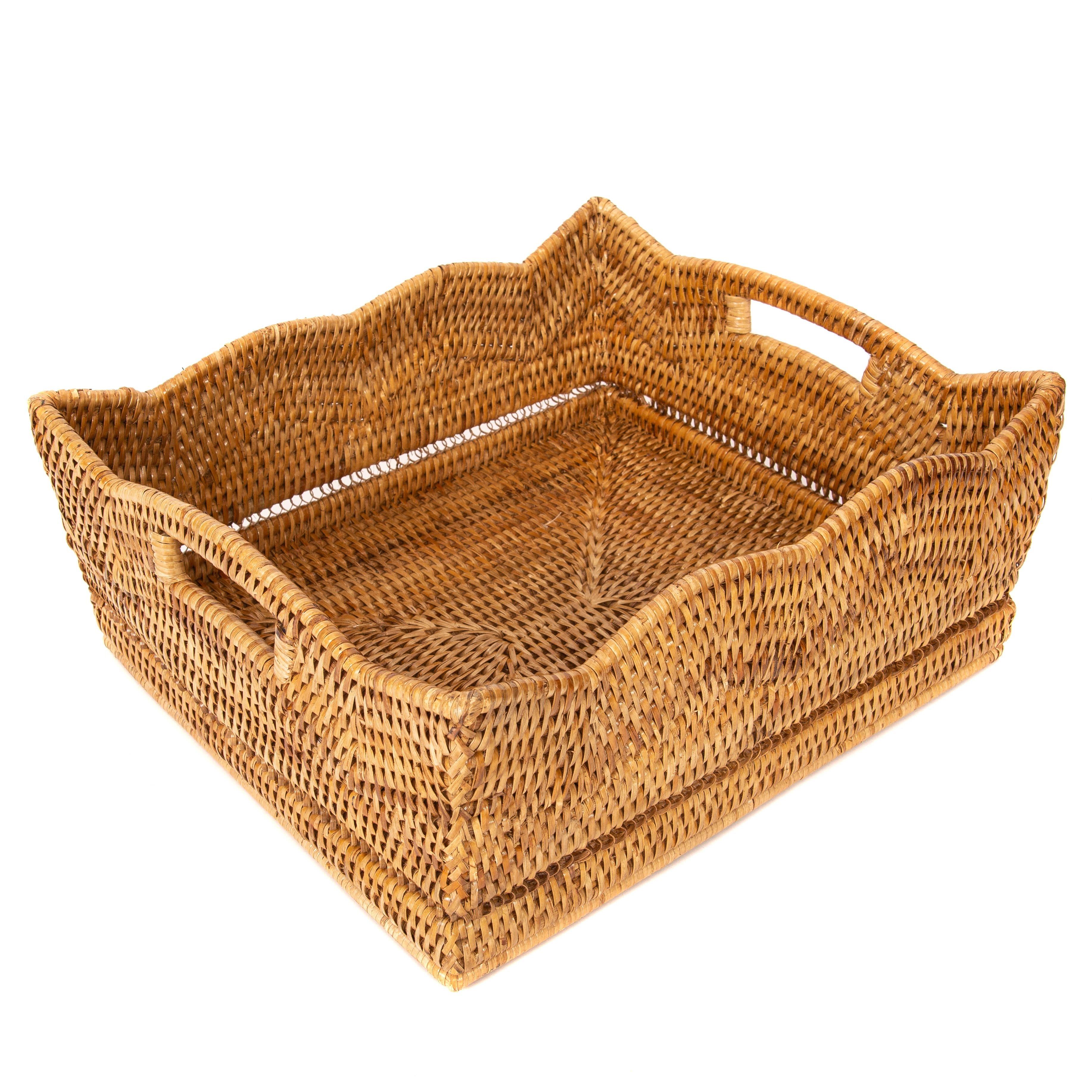 Artifacts Trading Company – Cesta por atacado – Cesto de Armazenamento em Rattan para Prateleira – Design de Escalope0