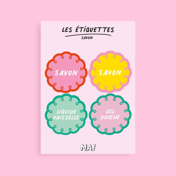 Etiquetas para dispensador de jabón – Organización cocina y baño para venta al por mayor de Machatatelier