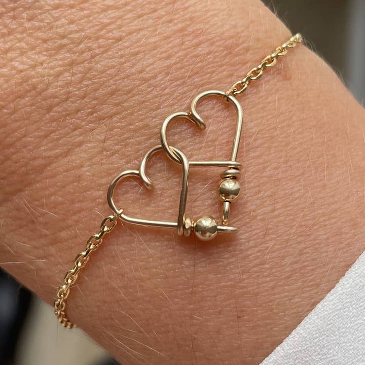 PADAM PADAM – wholesale Berlockarmband – Les Oseparables slät guldfyllda kedja armband0