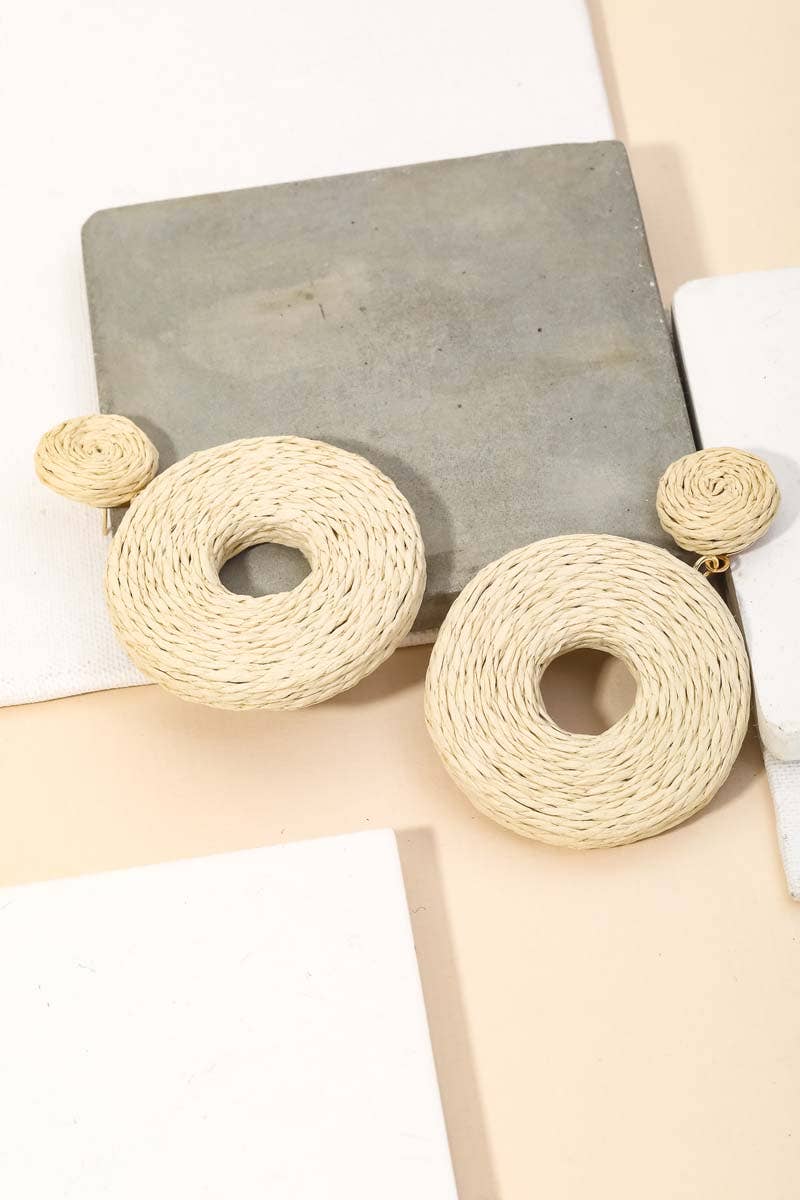 Anarchy Street - Wholesale Dangle Earrings - Woven Post Circle Dangle Earrings3