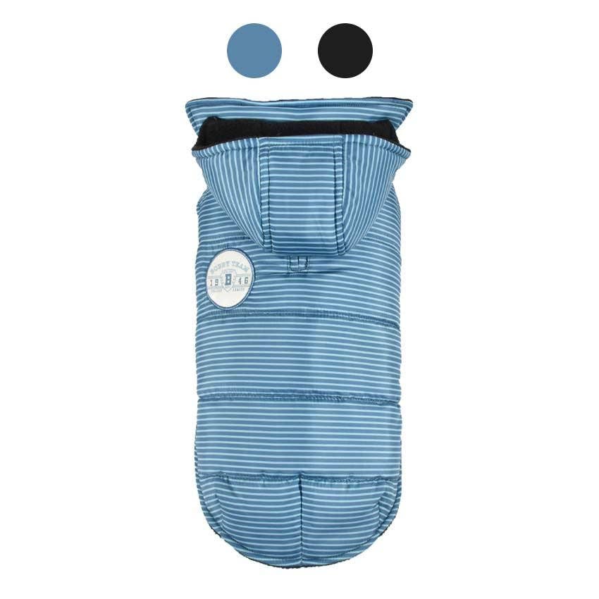 Croci – wholesale Hundregnrock - Hund – Bobby vattentät hundjacka Rayè med avtagbar huva3