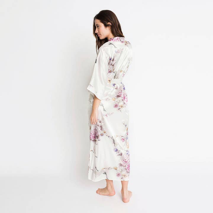 KIM+ONO - Wholesale Robe - Women's - Chrysanthemum & Crane Long Kimono Robe32