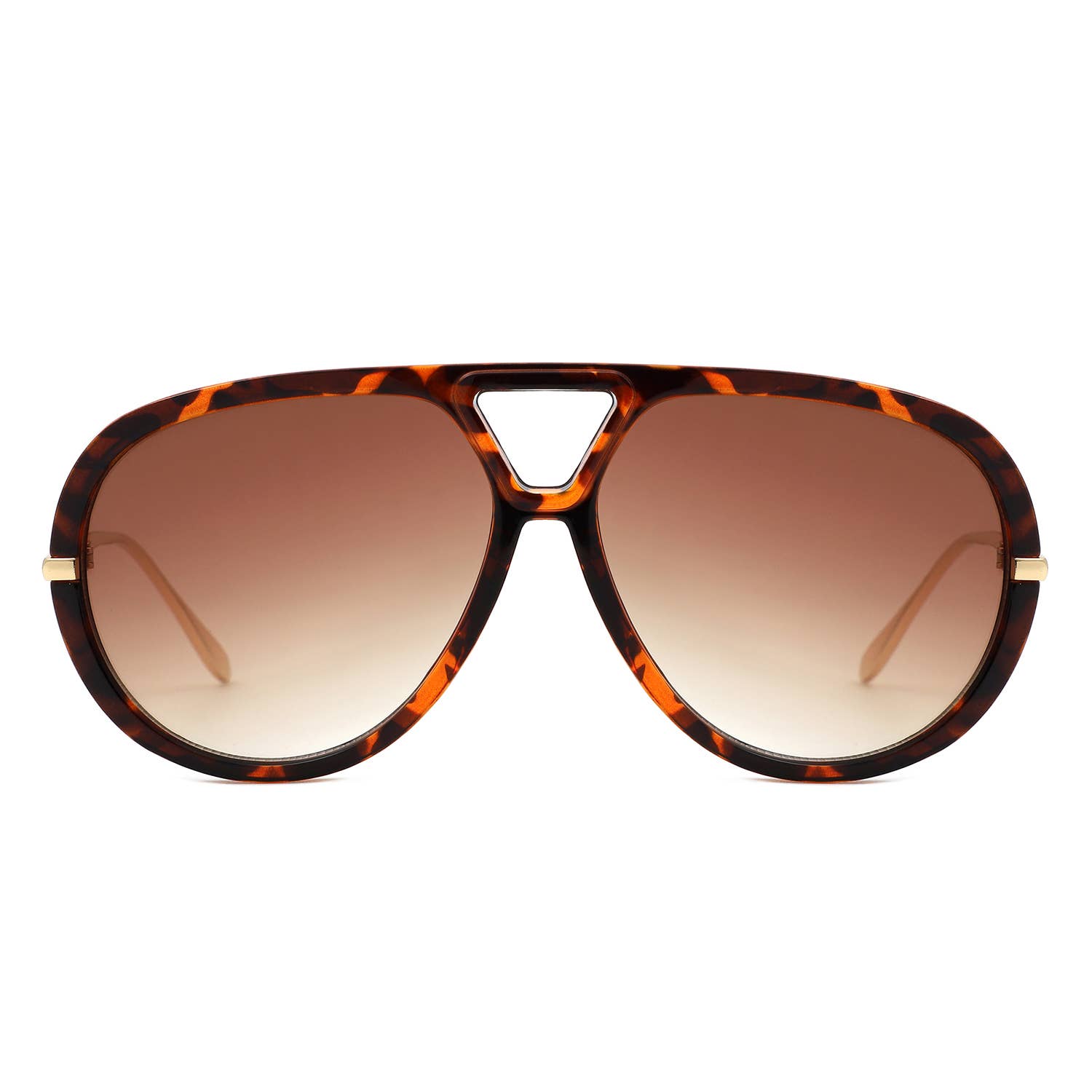 Cramilo Eyewear – wholesale Solglasögon - Dam – Retro Dubbelbrygga Djärva Mode Aviator Solglasögon4