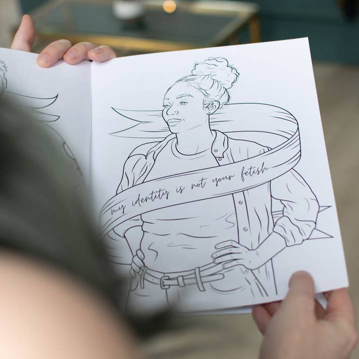 Luck and Lavender Studio – wholesale Colouring and activity book – adult – Sapphic Society Coloring Book3