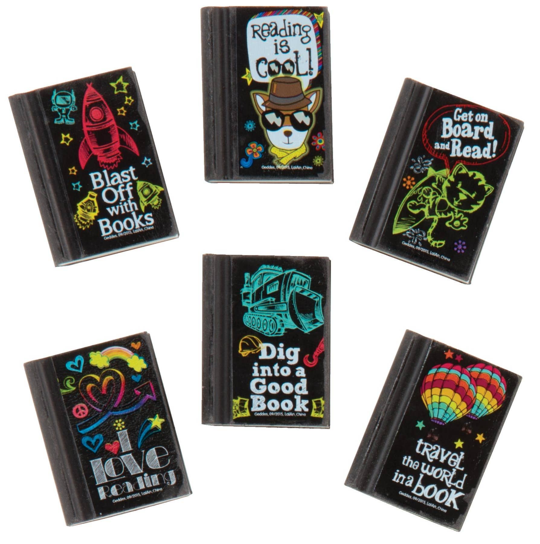 Geddes – wholesale Eraser – READING ROCKS ERASER  48/BX1