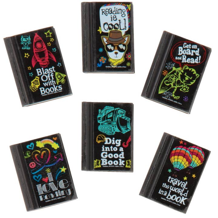 Geddes – wholesale Eraser – READING ROCKS ERASER 48/BX1