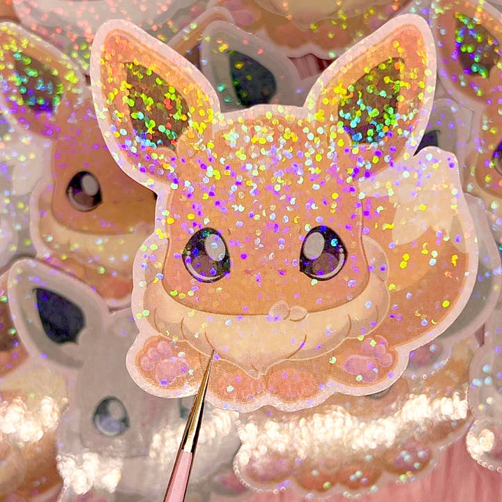 Eevee Pokémon Klistermærker Fan Art (2,75in / 70mm) for engroshandel hos Luminous Senecio