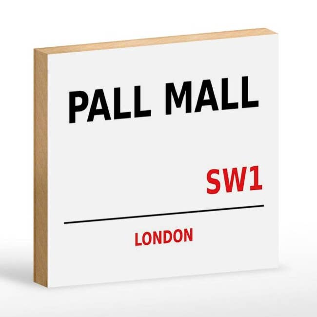London wooden sign 18x12 cm Pall Mall SW1 wooden wall decoration sign and other Purchase Wholesale pall. Free Returns & Net 60 Terms on Faire trending on Faire.