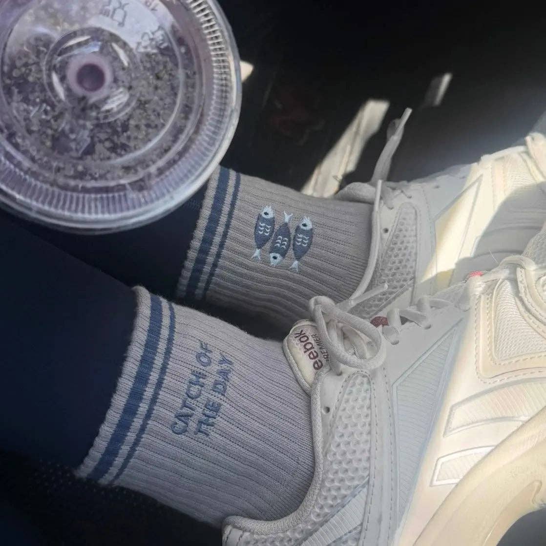 Pilabarre - Wholesale Socks - Women's - Catch of the Day Grip Socks3