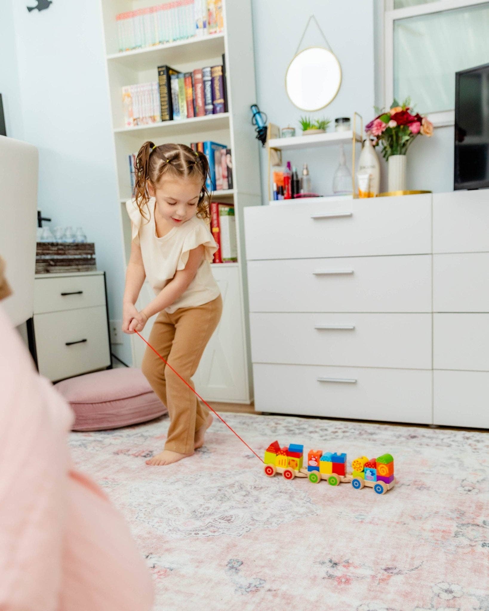 Spirit 'N Sprout - Wholesale Wood Toy - Kids - Farm Wooden Train Set for Kids - Pull Along Stacking Train15