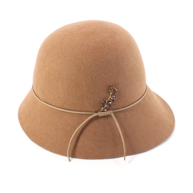 Pretty Persuasions - Wholesale Cloche Hat - Women's - H22060 Clarissa Cloche Wool Hat