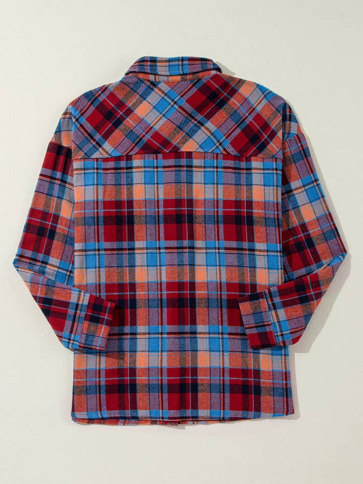 Suhkasana - Wholesale Buttoned-down shirt – Women's - Vintage Plaid Button Down Shirt – Western Fall Layer15