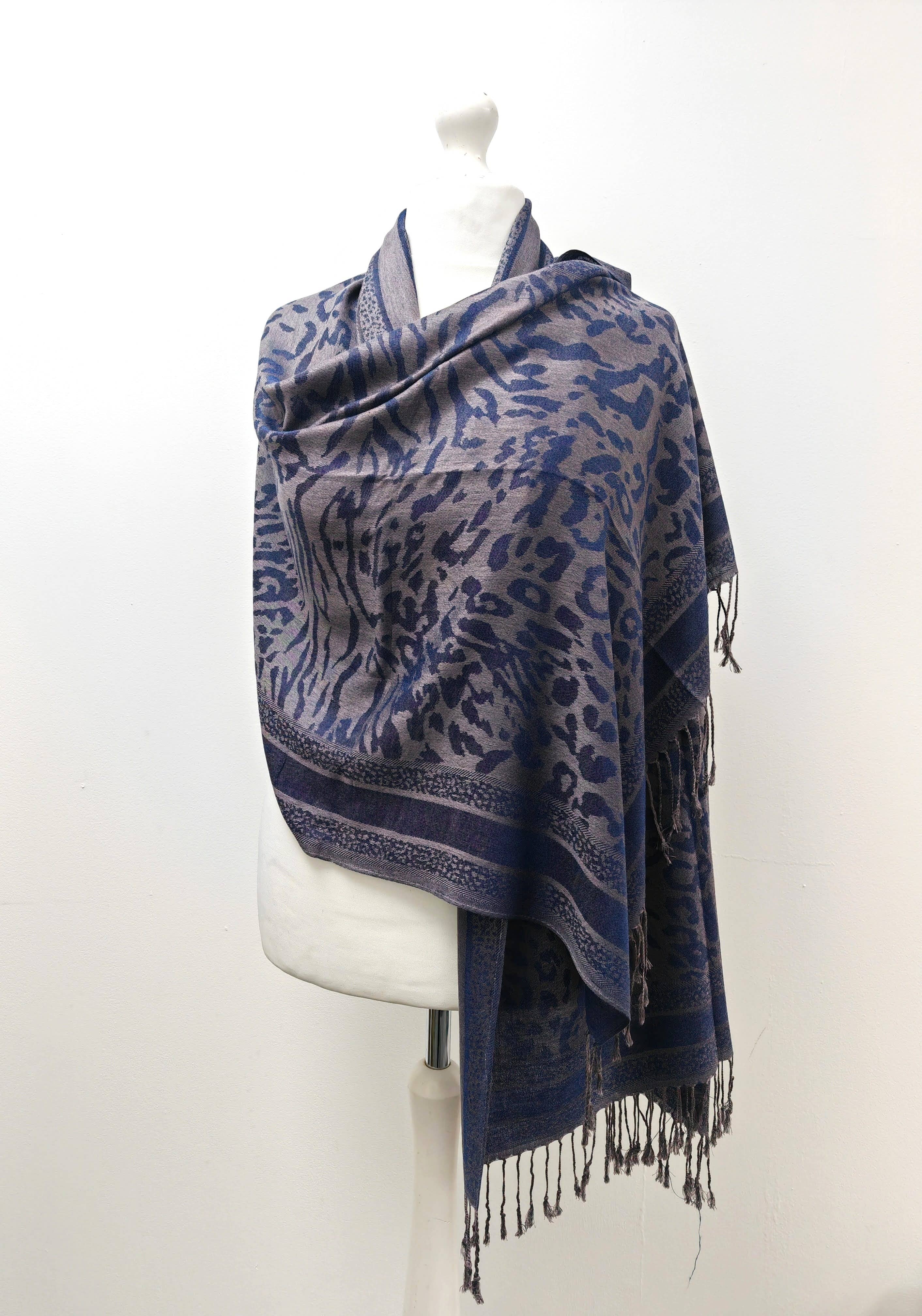 Superbia – wholesale Scarf – Women's – Super Soft Pashmina Scarf Shawl Wrap-2503 Animal Print5