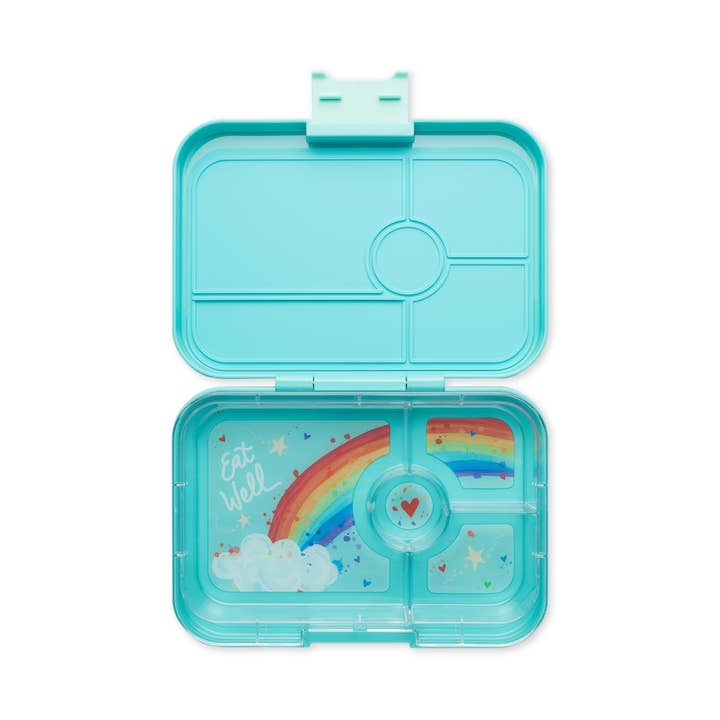 Yumbox Tapas Bento Box - Aqua - 4 Compartment Tray for wholesale by Yumbox Australia