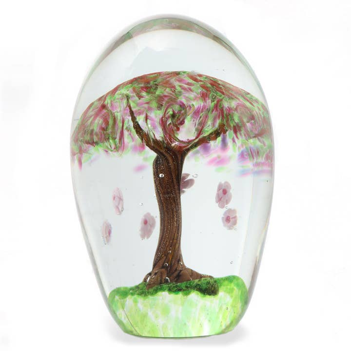 Bentley & Bo – Pisa-papéis por atacado – Peso Papel de Vidro Green Tree