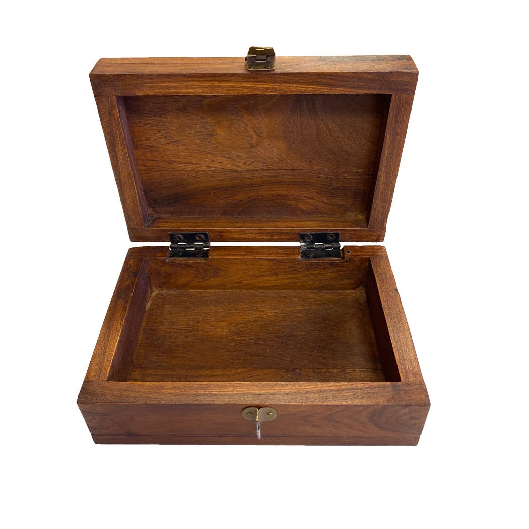 Madison Bay Co. - Historical Home Decor Reproductions - Vente Boîte/rangement à bijoux - Boîte à bijoux vintage en bois de sheesham, 16,5 cm1