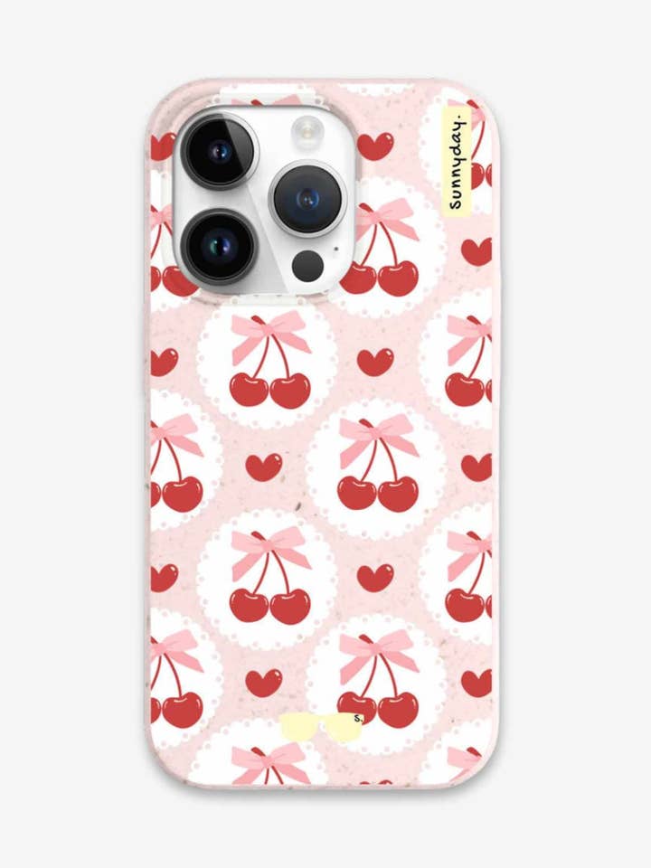 Bella custodia per iPhone Summer Cherries Plant per la vendita all'ingrosso da parte di SUNNYDAY