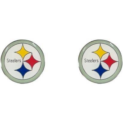 NFL Pittsburgh Steelers Logo Post Earrings for wholesale by Aminco USA
