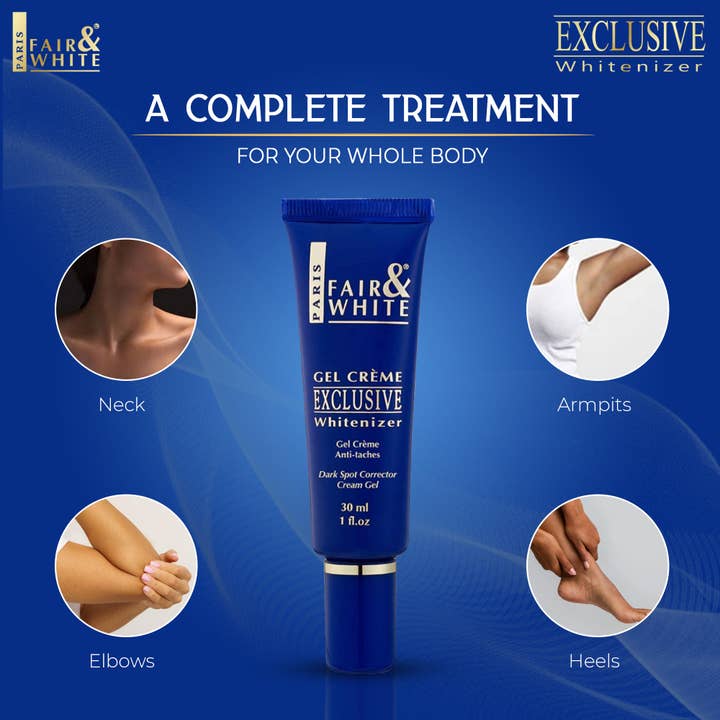 Mitchell Brands - Wholesale Facial Moisturizer - Fair & White Exclusive Gel Cream - Dark Spot Corrector - 30m3