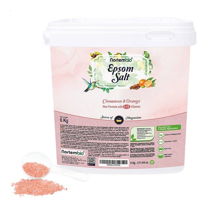 Epsom Salt 6 Kg. 100% Cinnamon Orange Fragrance for wholesale by NORTEM BIOTECHNOLOGY GROUP