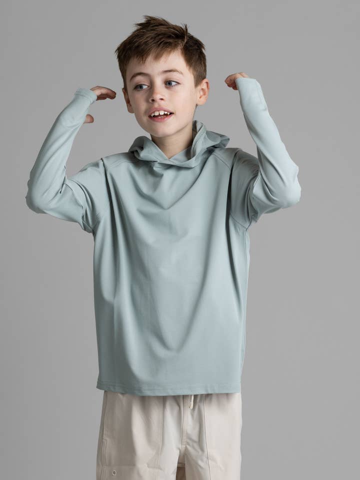 Unisex Kid's Suncatcher UPF 50+ Hoodie for wholesale by LIV Outdoor