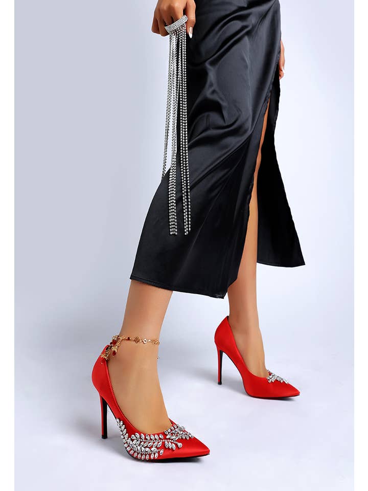 Rag Company - Wholesale High Heels - Women's - Ashlyn Rhinestones Embellished Stiletto Pumps2