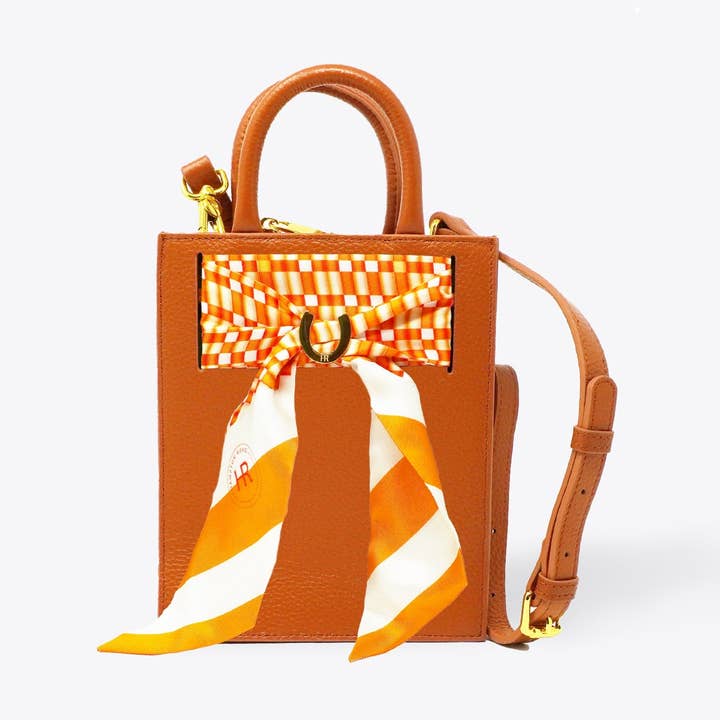 Læder Mini Calista + skakbræt Twilly for engroshandel hos Hampton Road Designs