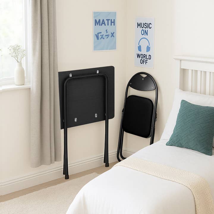 Rinkit Ltd – wholesale Desk set – Harbour Housewares Folding Computer Desk - Black3