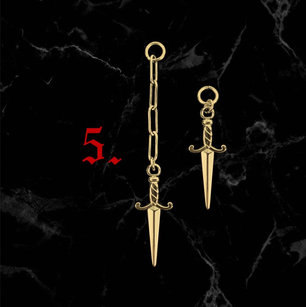 While Odin Sleeps - Wholesale Hangende/ronde oorbellen - Bouw je eigen hoepels (verguld)4