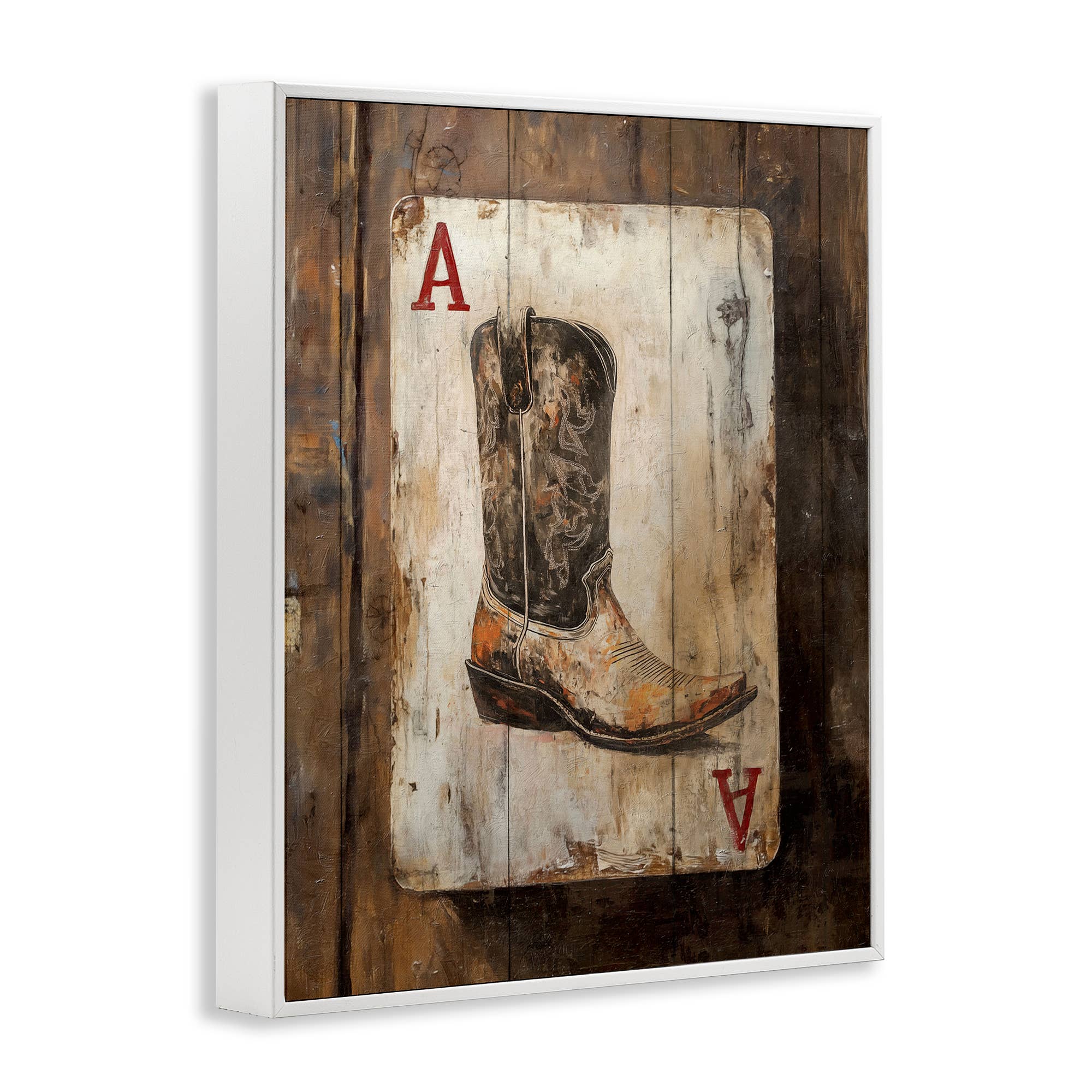 Stupell Industries - Wholesale Wall Sign - Western Rustic Playing Card - Framed Wall Art15